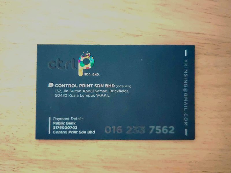 Control Print namcard